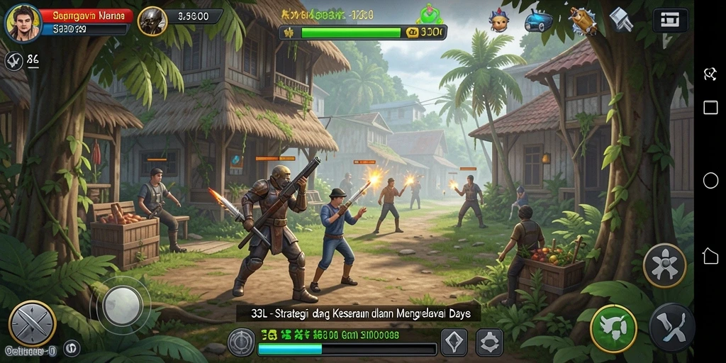 Tampilan gameplay menarik dari 33L dengan berbagai elemen strategi.