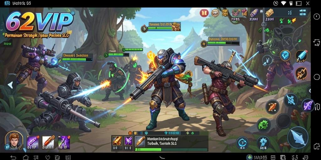 Tampilan gameplay 62VIP yang menakjubkan dan penuh strategi.