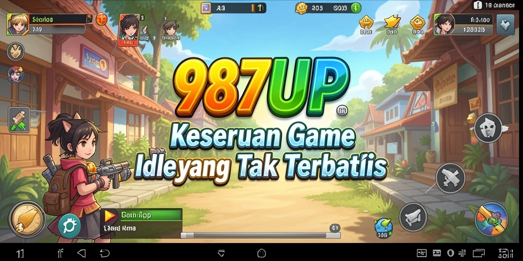 Tampilan gameplay <strong>987UP</strong> yang menarik dan penuh warna dari karakter-karakter Idle.