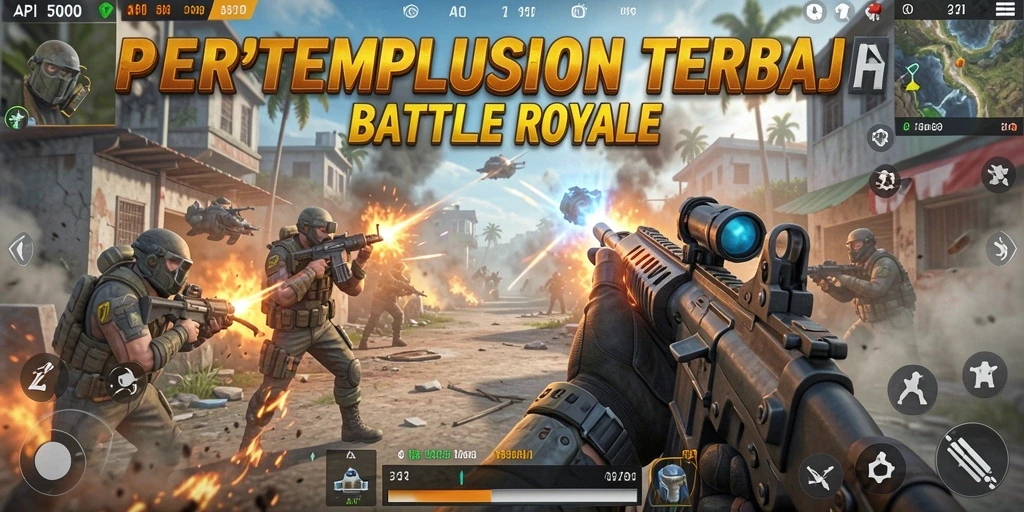 Gameplay seru API5000 dalam suasana Battle Royale