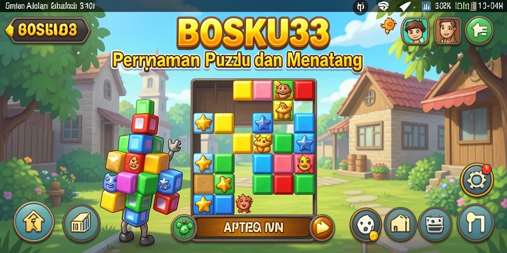 Tampilan gameplay BOSKU33 yang seru dan menantang.