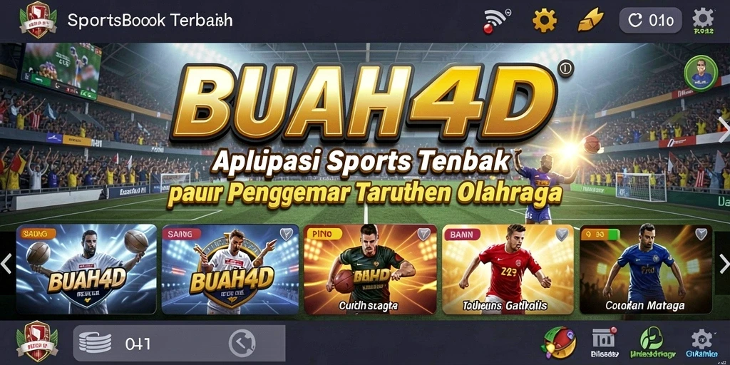 Tampilan menarik dan interaktif dari BUAH4D saat bermain taruhan olahraga.