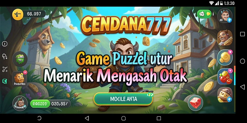 Screenshot gameplay CENDANA777 menampilkan teka-teki menantang yang harus dipecahkan.