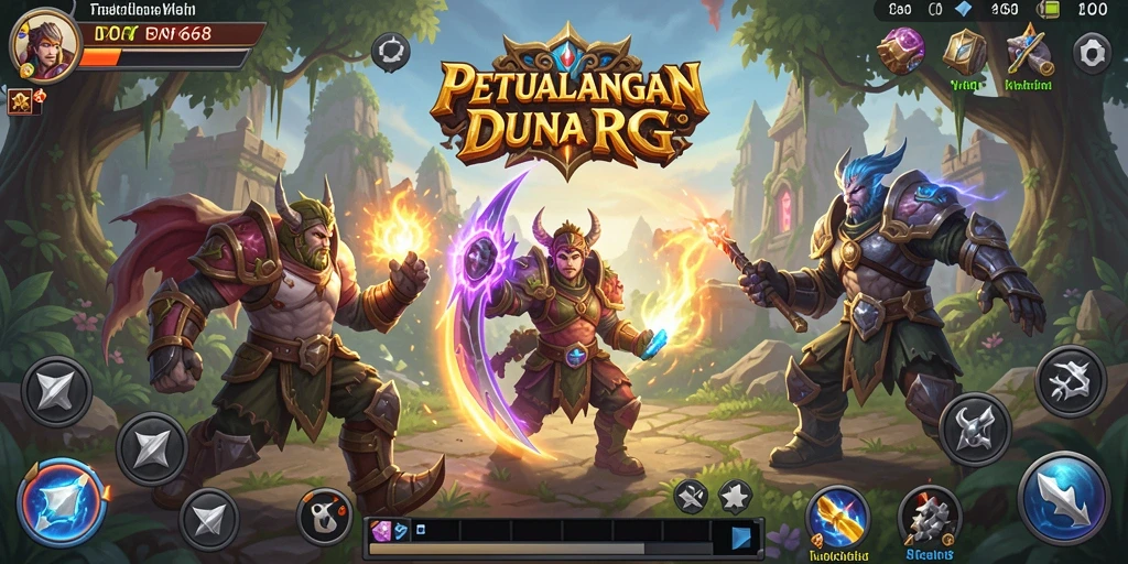 Tampilan gameplay RPG yang menarik dan menengangkan dari IDN668.