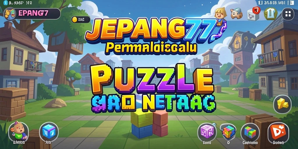 Screenshot utama JEPANG77 menampilkan gameplay Puzzle yang seru.