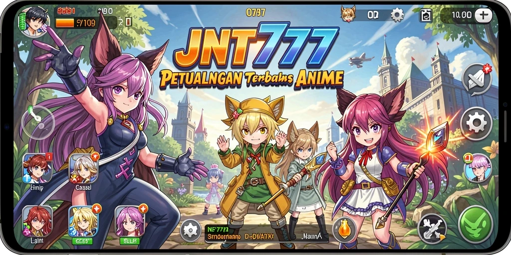 Tampilan gameplay seru dalam dunia Anime yang memukau.
