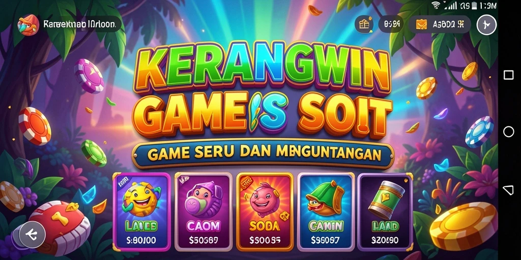 Screenshot KERANGWIN menampilkan gameplay seru dengan tampilan Slot yang menarik.