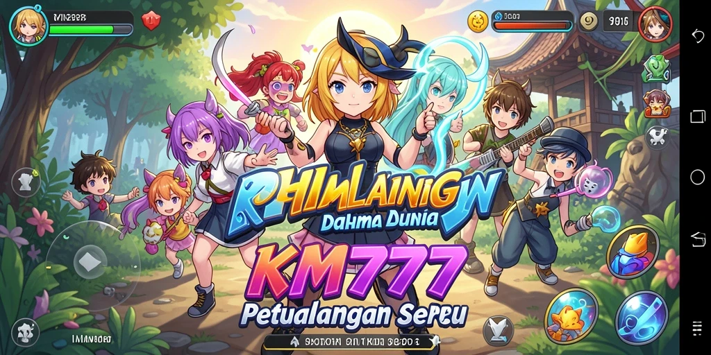 Tampilan gameplay Anime yang memukau dan penuh warna.
