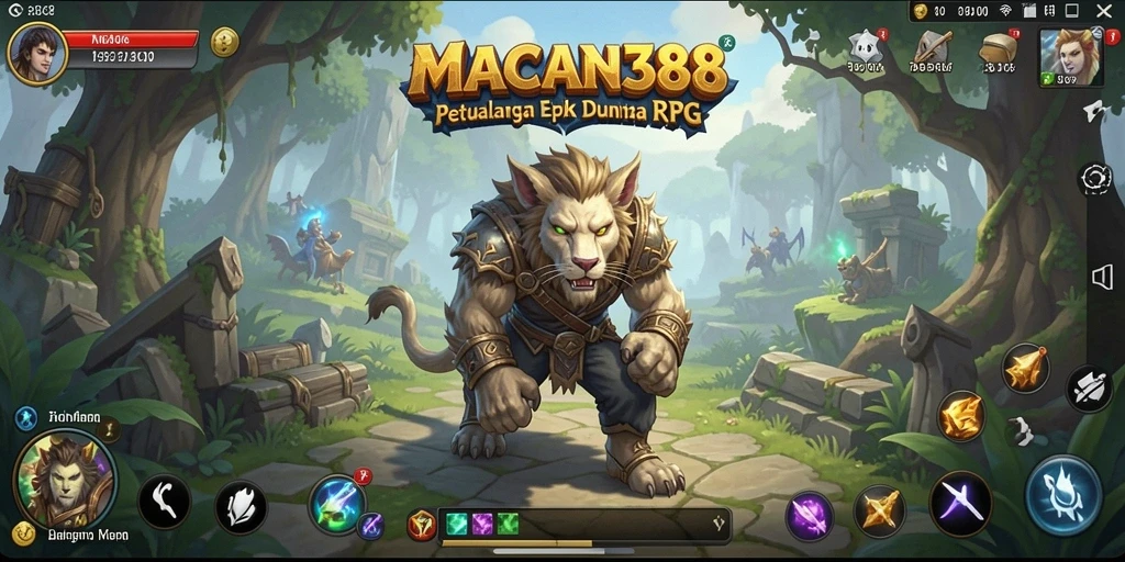 Tangkapan layar menampilkan aksi mendebarkan dalam <strong>MACAN388</strong> RPG.