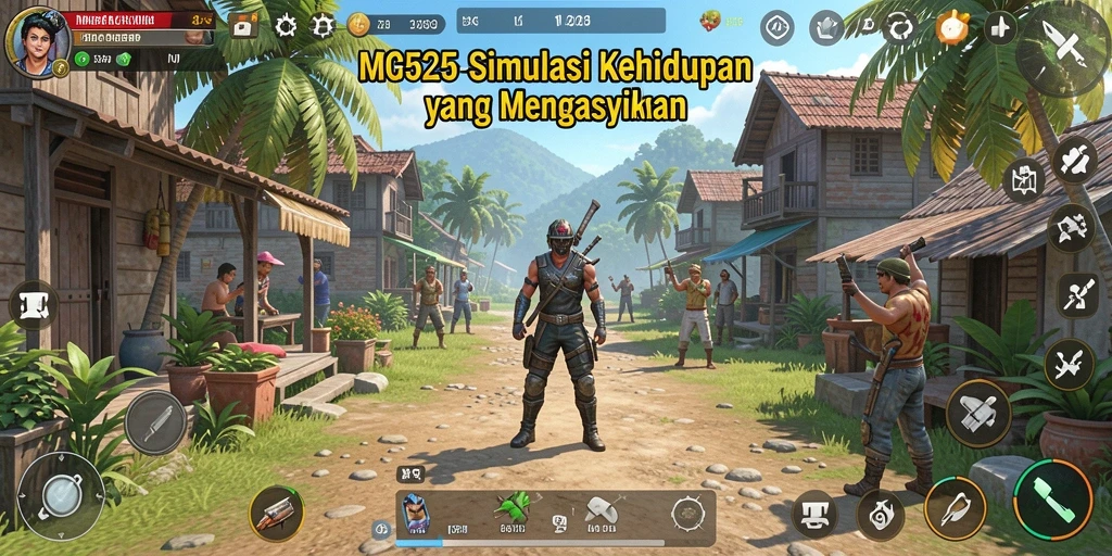 Tampilan gameplay MG525 yang mengasyikkan dan realistis.