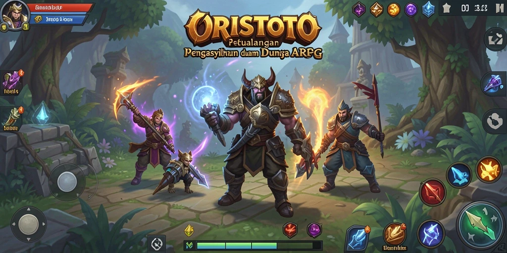 Screenshot gameplay ORISTOTO menampilkan aksi pertarungan yang mendebarkan dalam dunia ARPG.