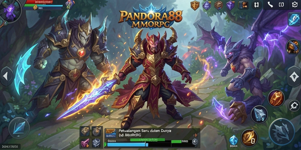 Tampilan Petualangan Seru di PANDORA88 MMORPG.