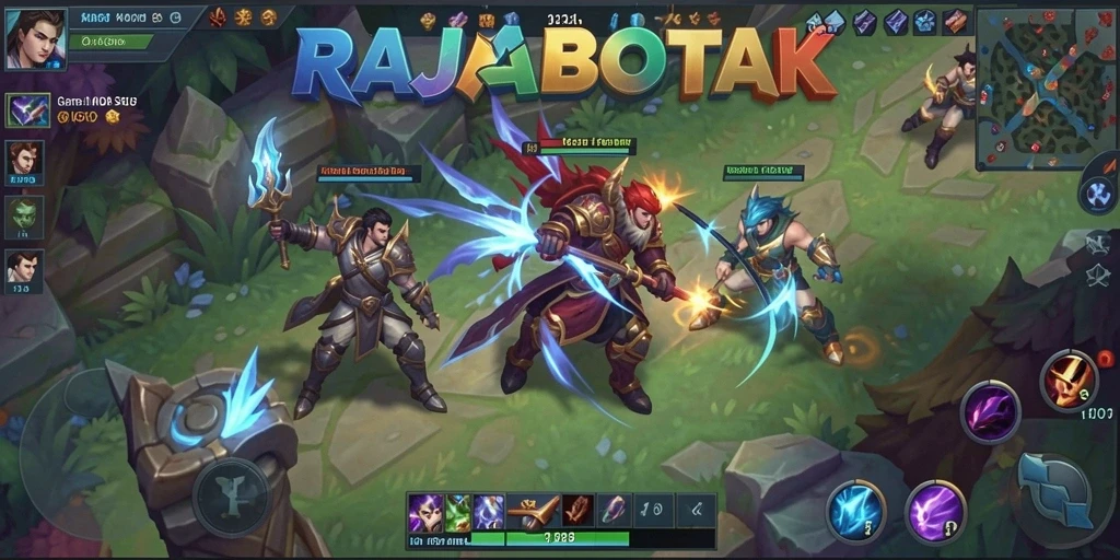Gameplay seru RAJABOTAK dengan aksi pertarungan MOBA.