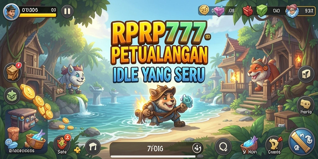 Tampilan gameplay RPRP777 yang menampilkan strategi Idle yang seru.