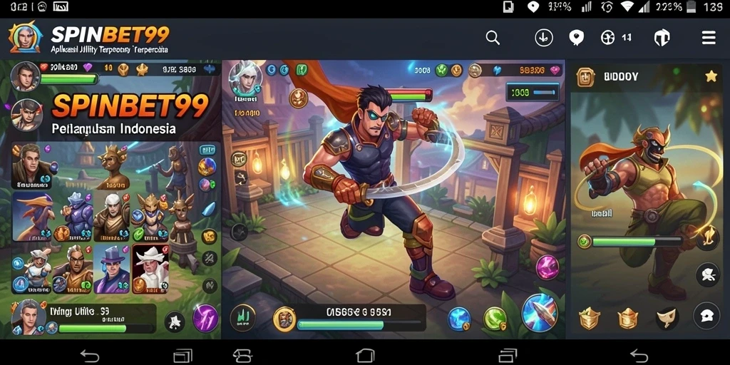 Tampilan antarmuka SPINBET99 yang sederhana dan fungsional.