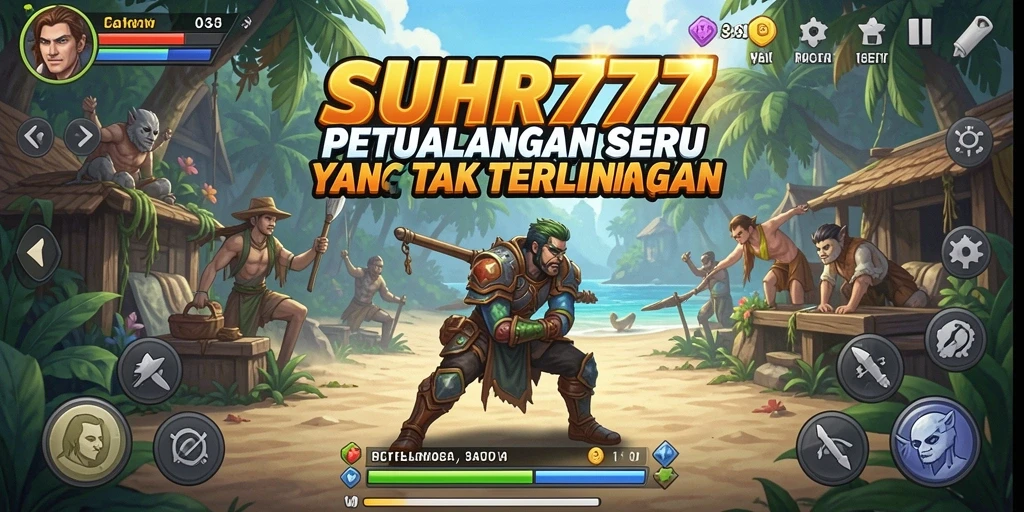 Tampilan gameplay <strong>Suhu777</strong> yang penuh aksi dan petualangan.
