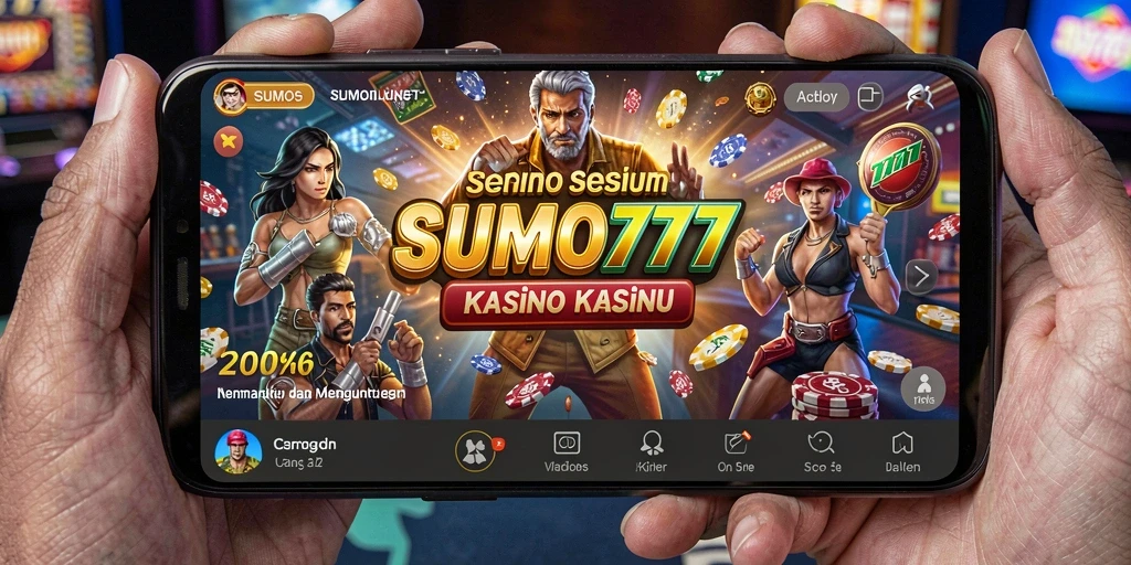 Tampilan gameplay seru di SUMO777 dengan berbagai permainan Kasino.