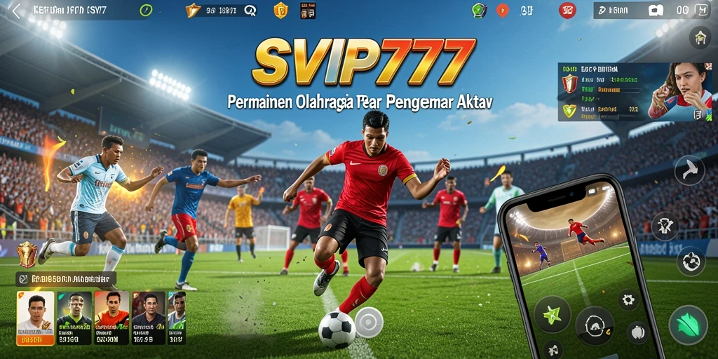 Tampilan gameplay SVIP777 yang mendebarkan dan penuh aksi olahraga.