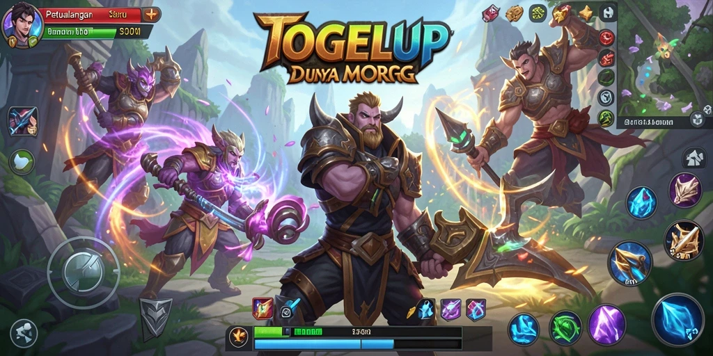 Screenshot permainan TOGELUP menampilkan aksi seru dalam pertempuran MMORPG.