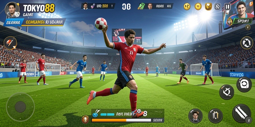 Gameplay seru di TOKYO88 menampilkan aksi olahraga yang mendebarkan.